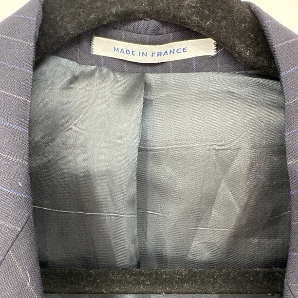 Yves Saint Laurent Blazer Jacket Lapel Collar Buttoned Long Sleeve Black 42R - Picture 6 of 10